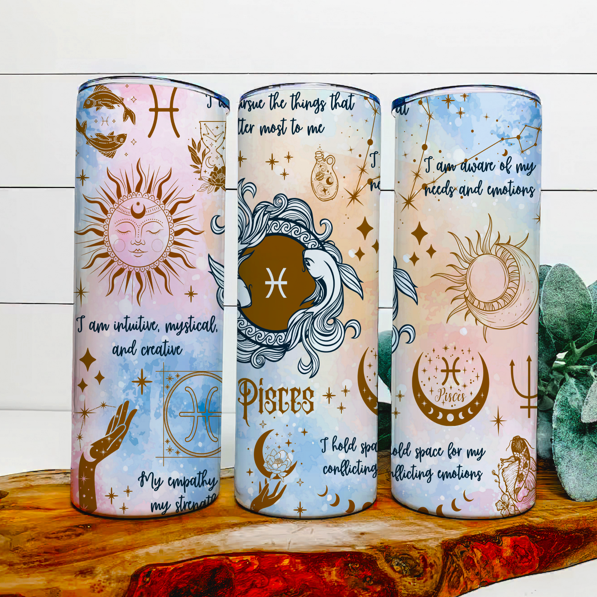 Zodiac sign tumblers
