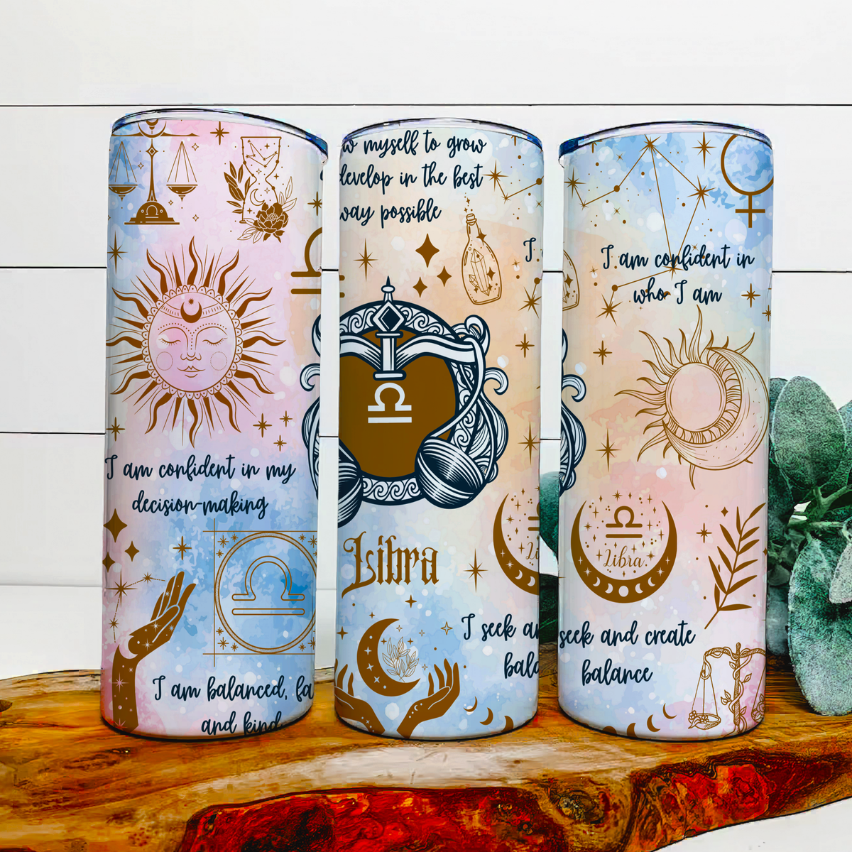 Zodiac sign tumblers