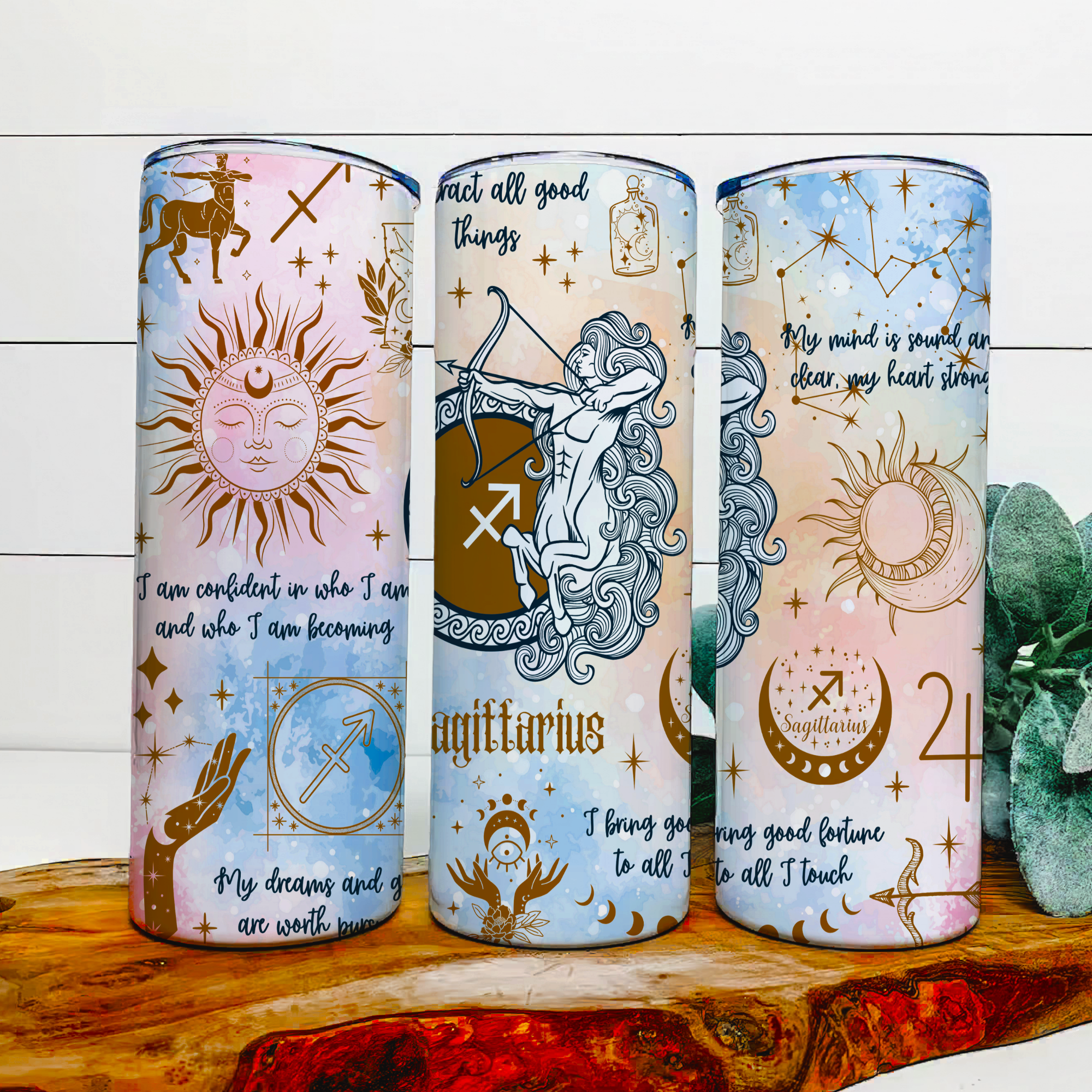 Zodiac sign tumblers