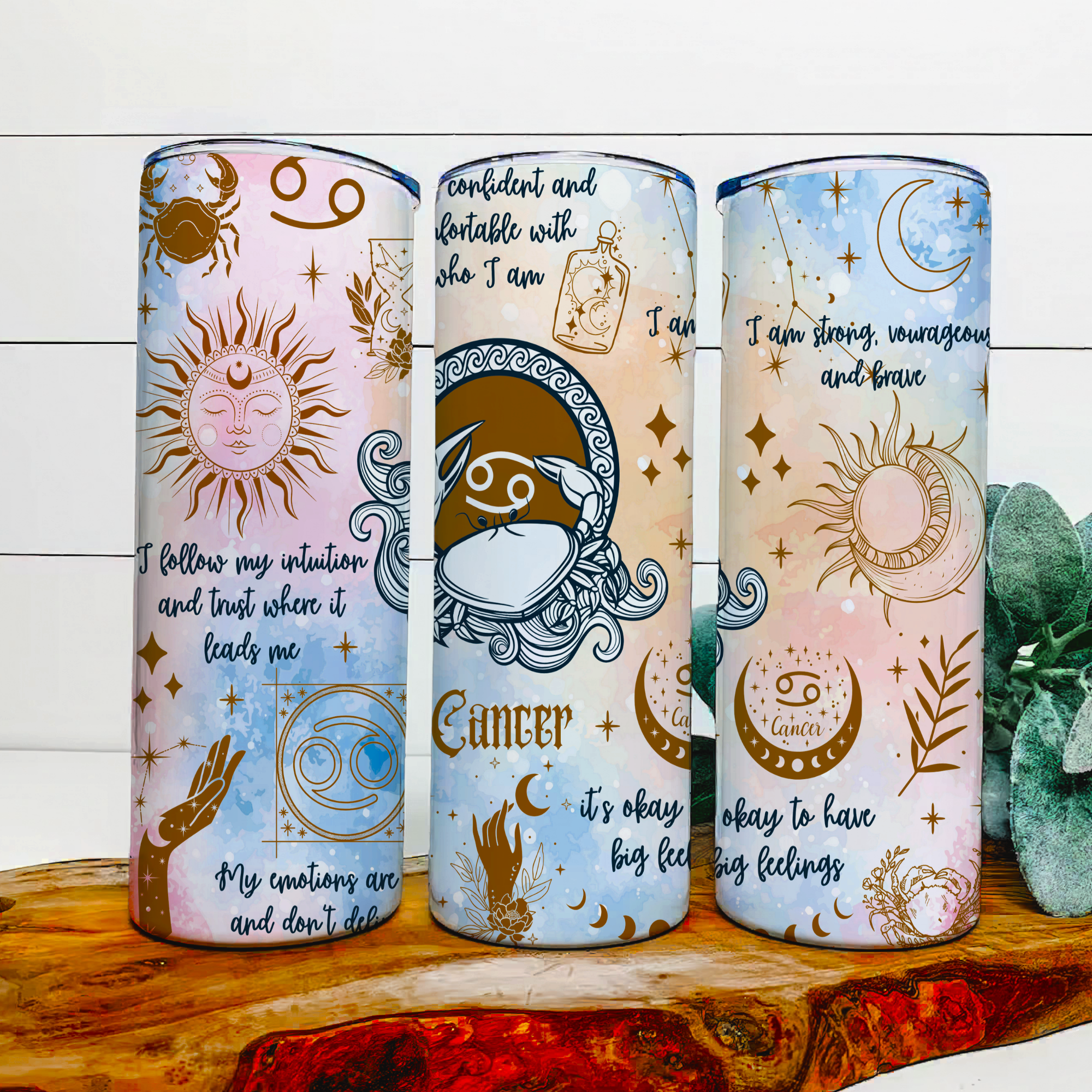Zodiac sign tumblers
