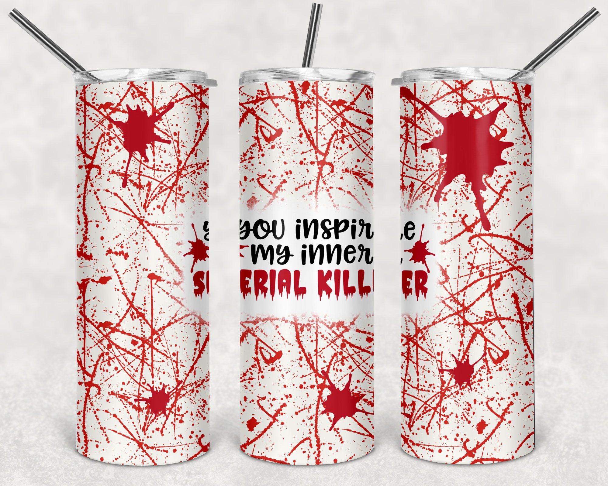 True crime skinny tumblers 20 oz