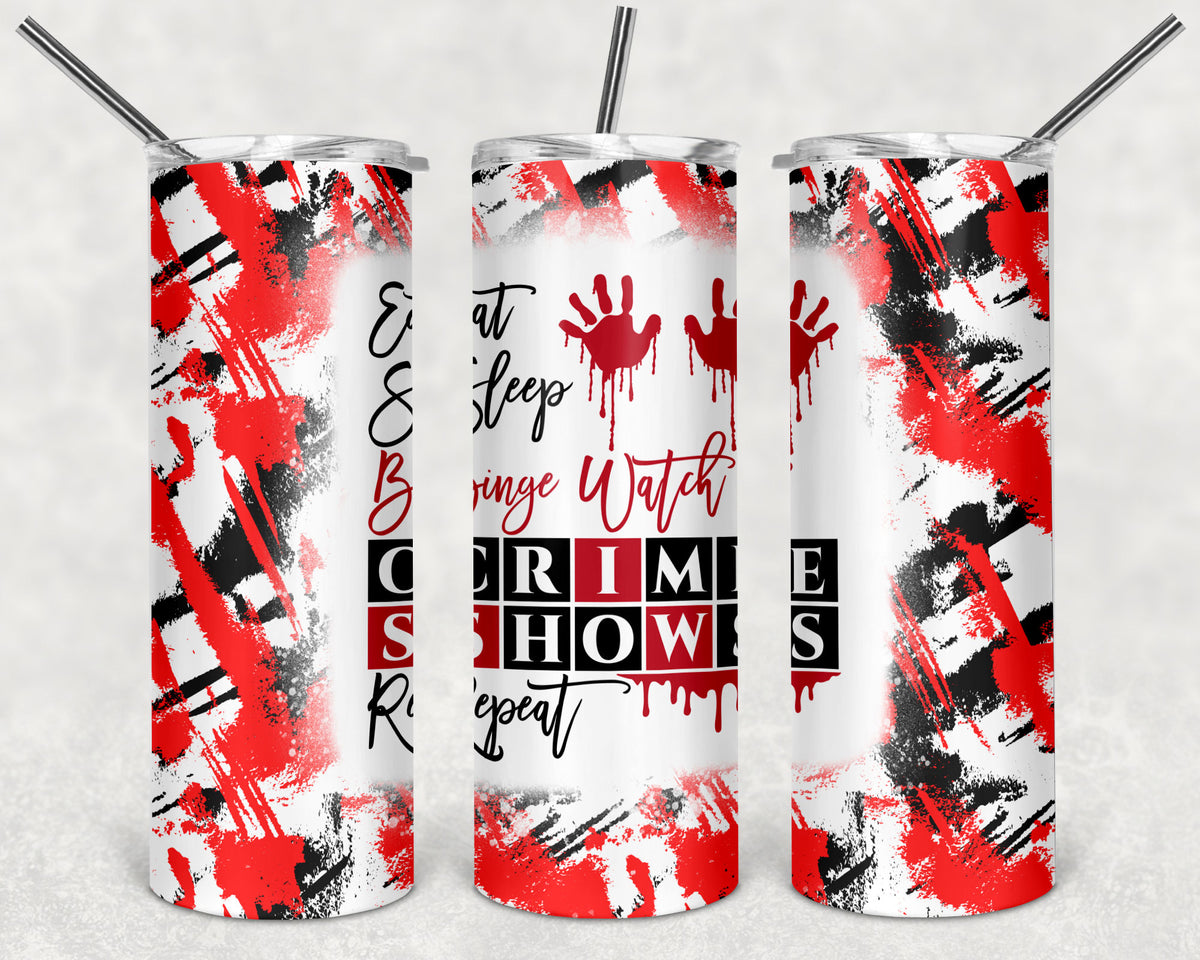 True crime skinny tumblers 20 oz