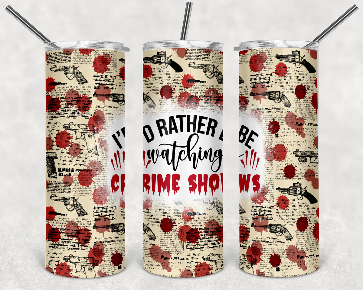 True crime skinny tumblers 20 oz