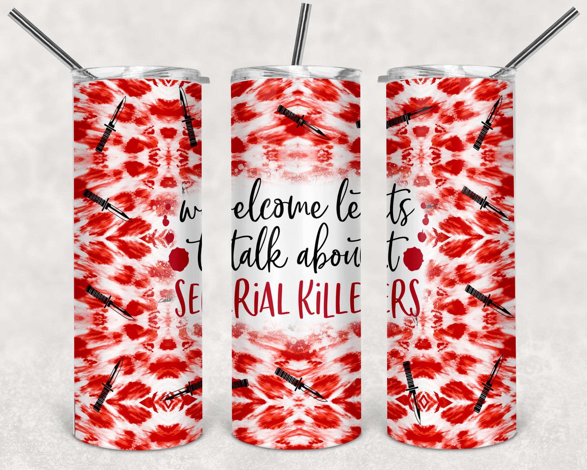 True crime skinny tumblers 20 oz