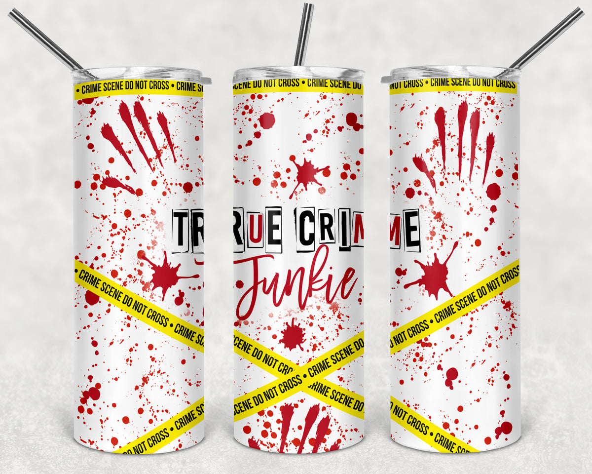 True crime skinny tumblers 20 oz