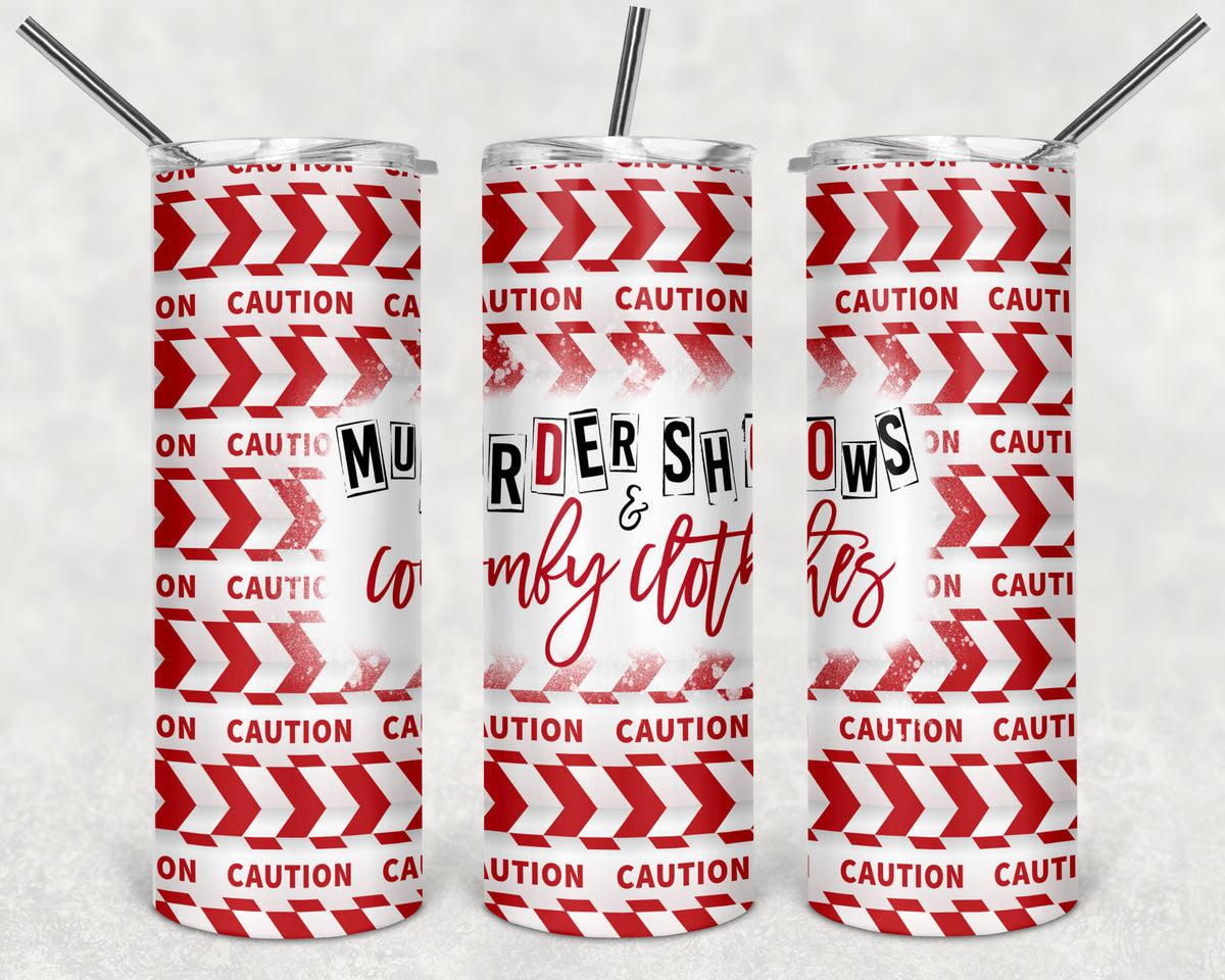 True crime skinny tumblers 20 oz