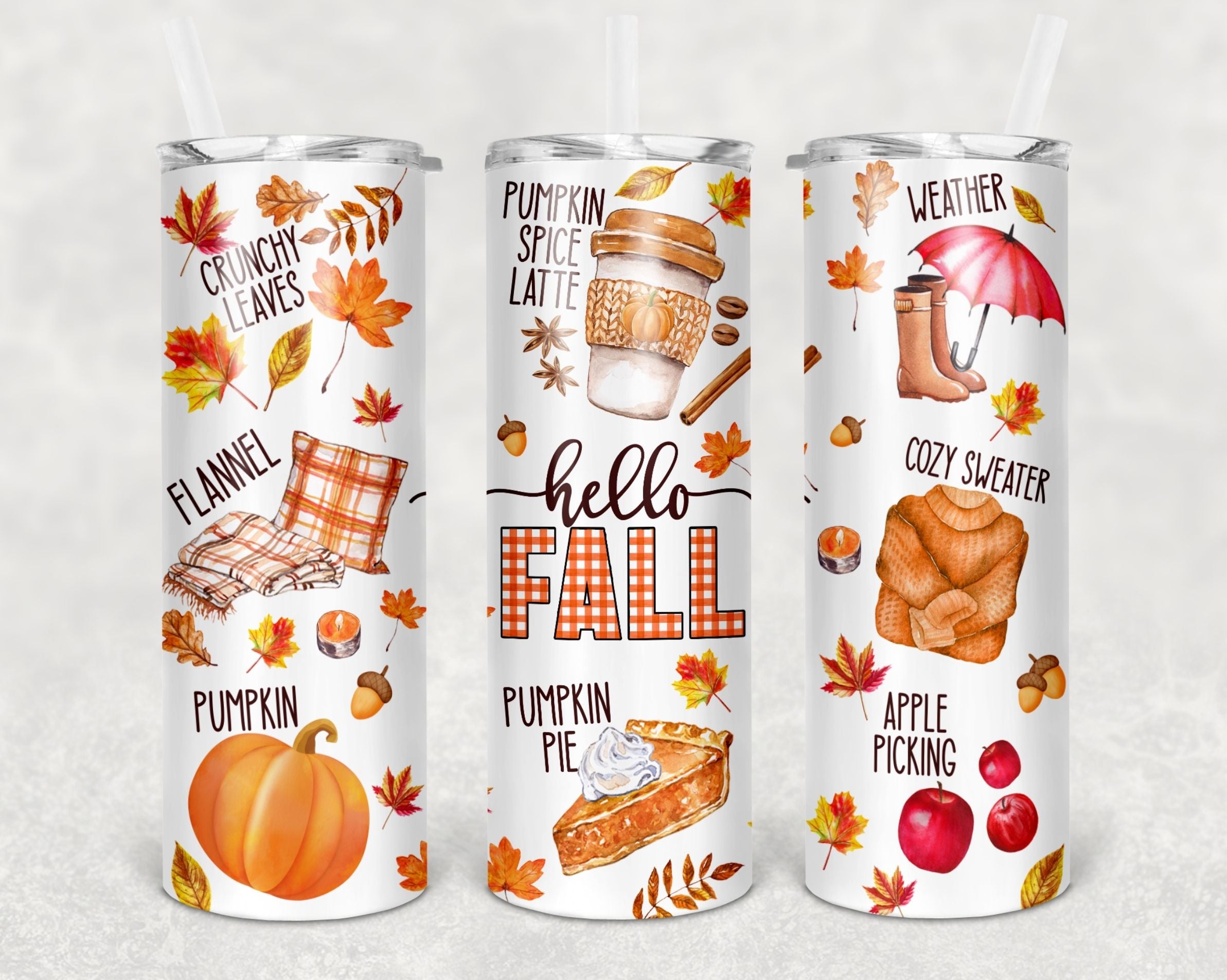 Fall skinny tumblers 20 oz