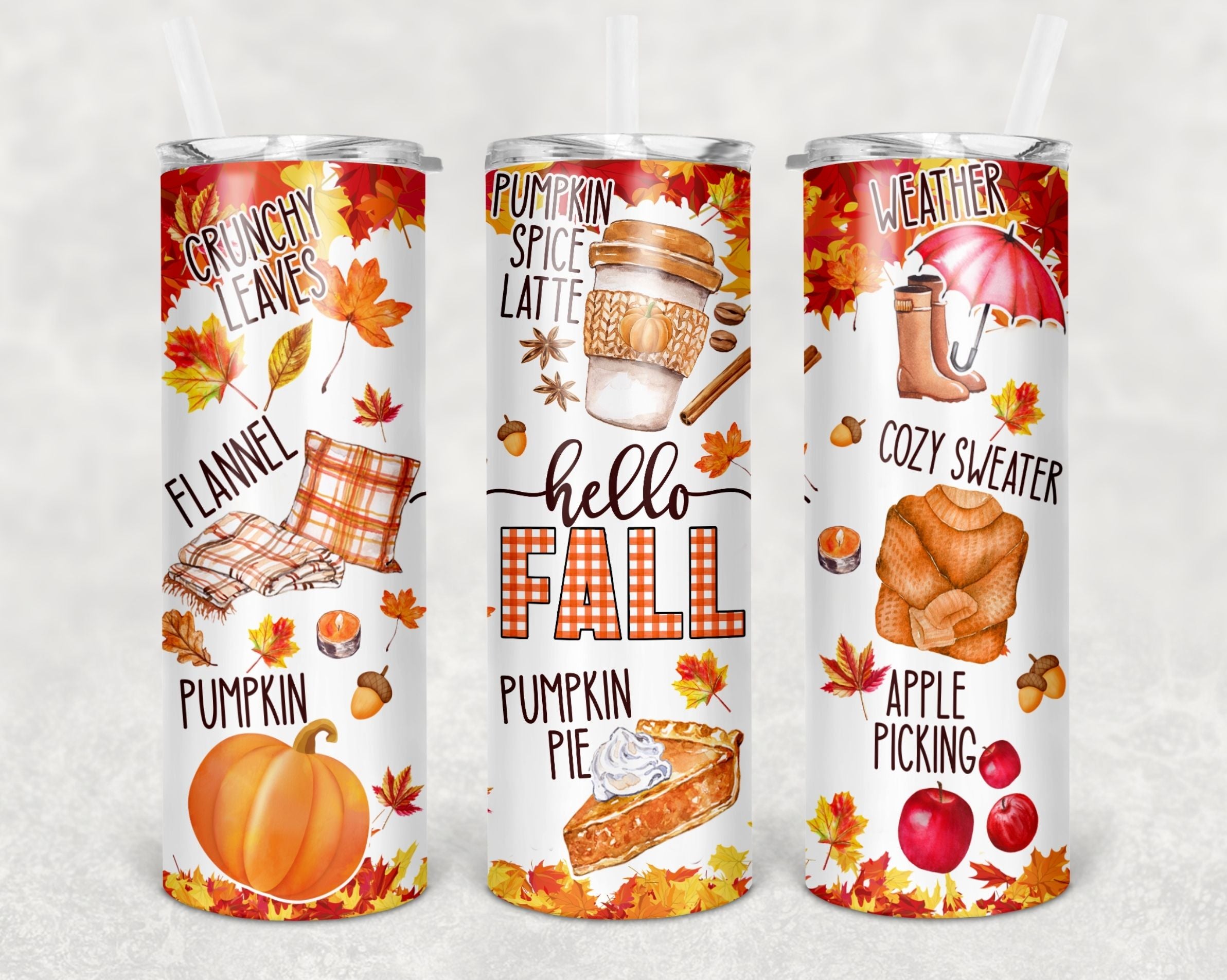Fall skinny tumblers 20 oz