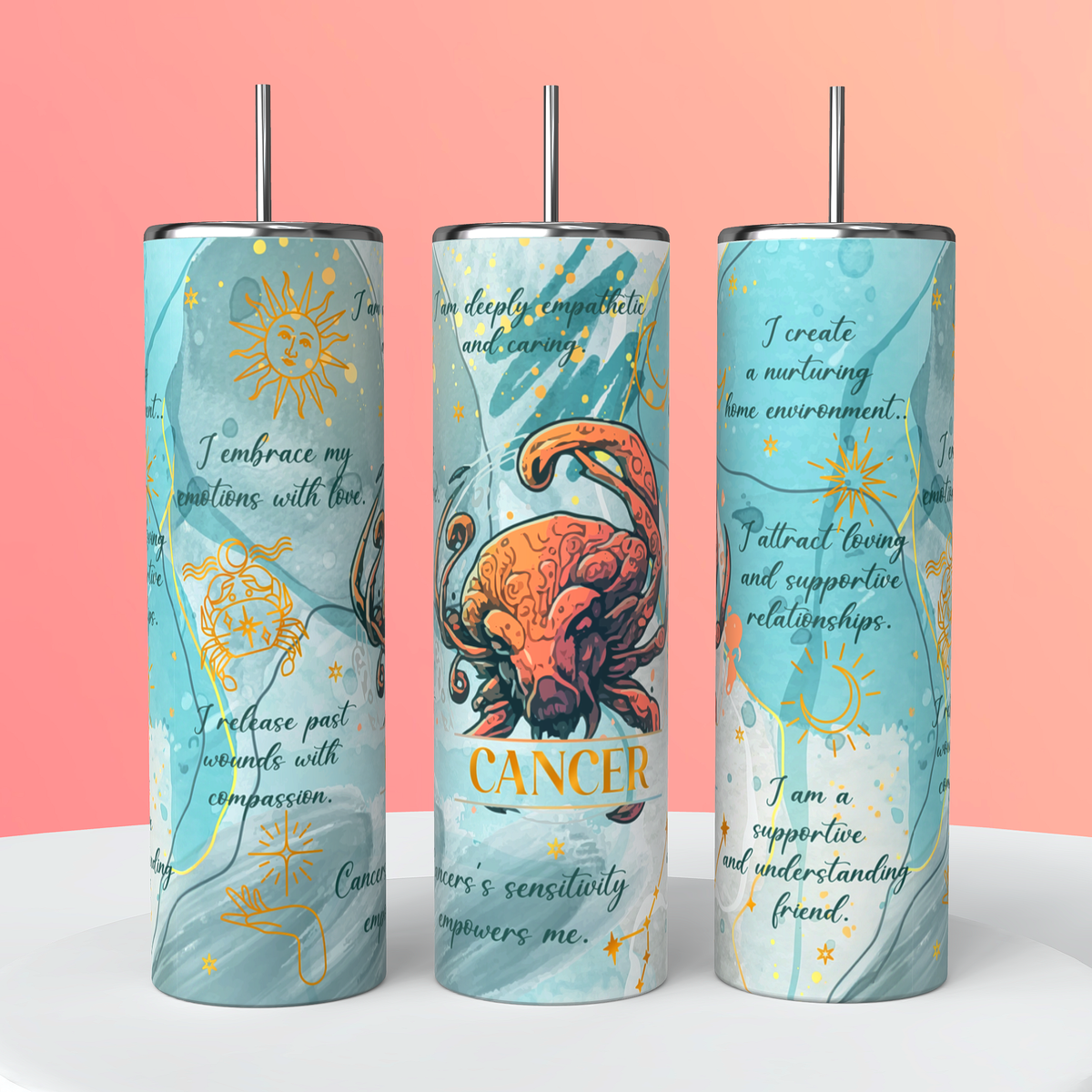 Zodiac sign tumblers