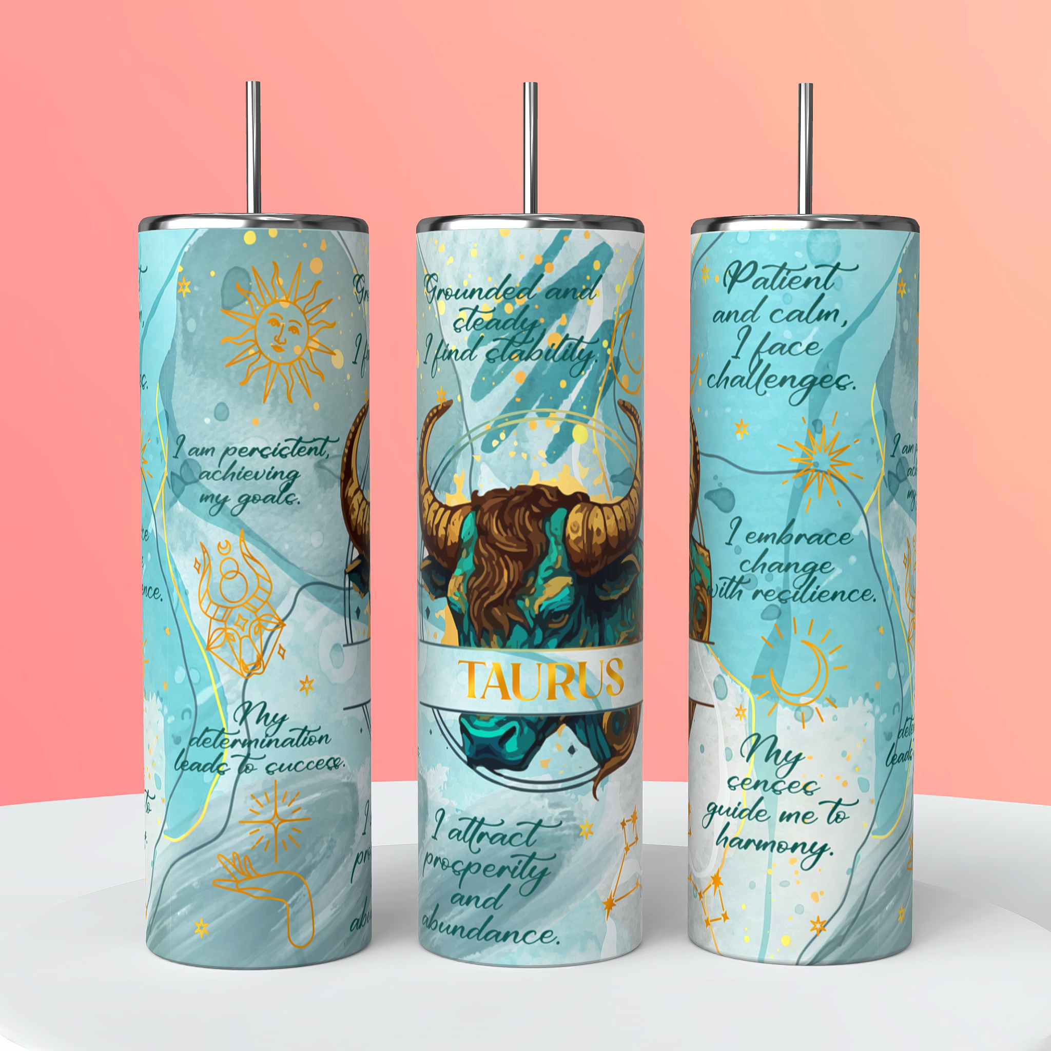 Zodiac sign tumblers