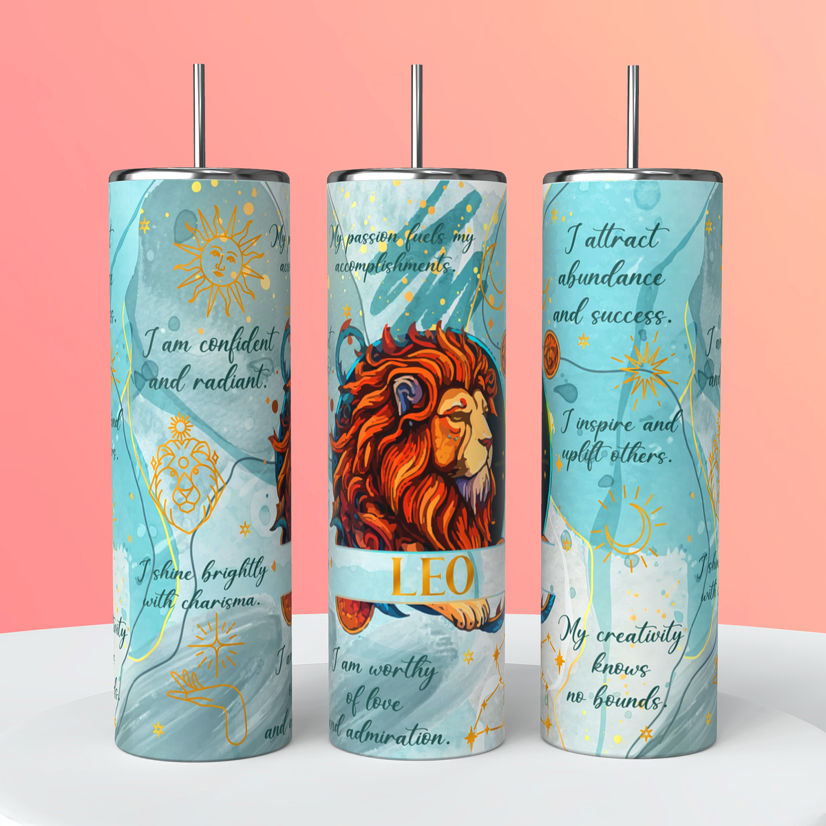 Zodiac sign tumblers