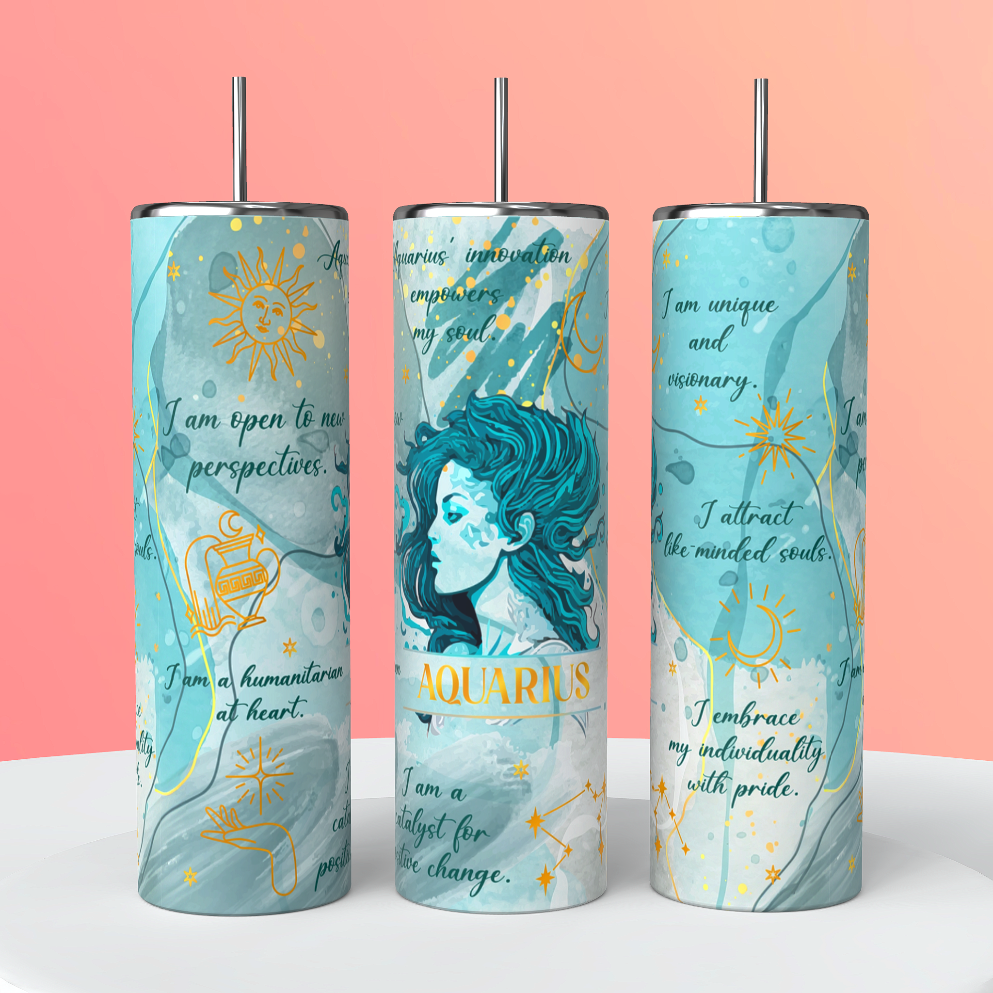 Zodiac sign tumblers