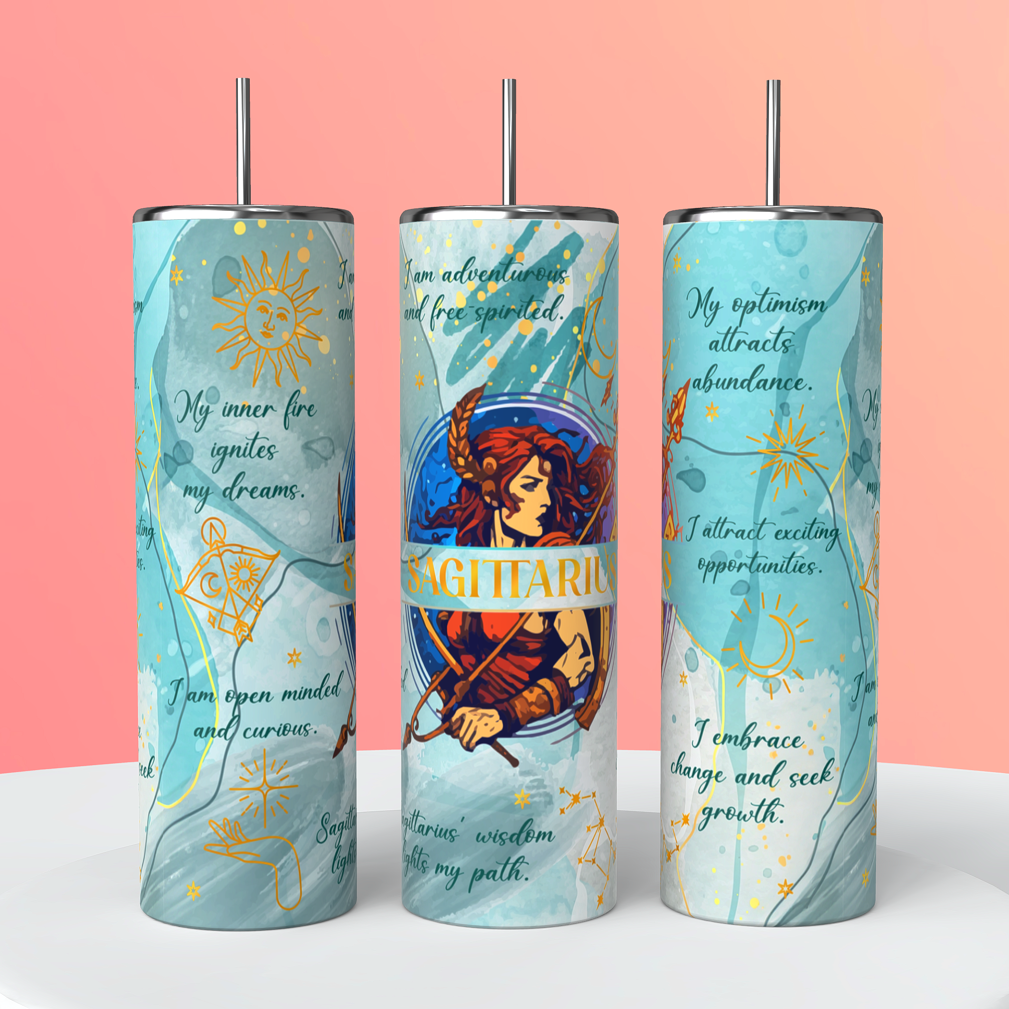 Zodiac sign tumblers