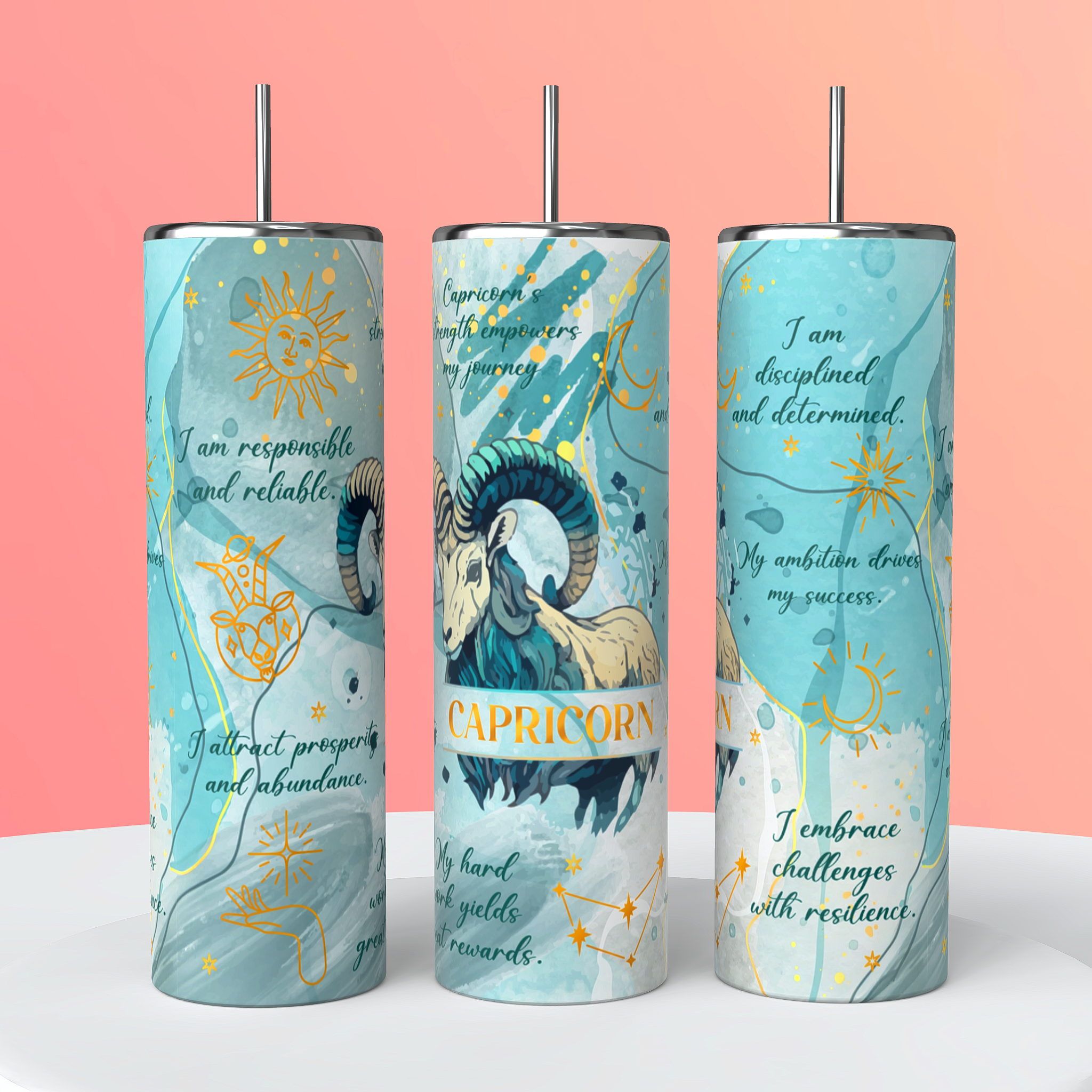 Zodiac sign tumblers
