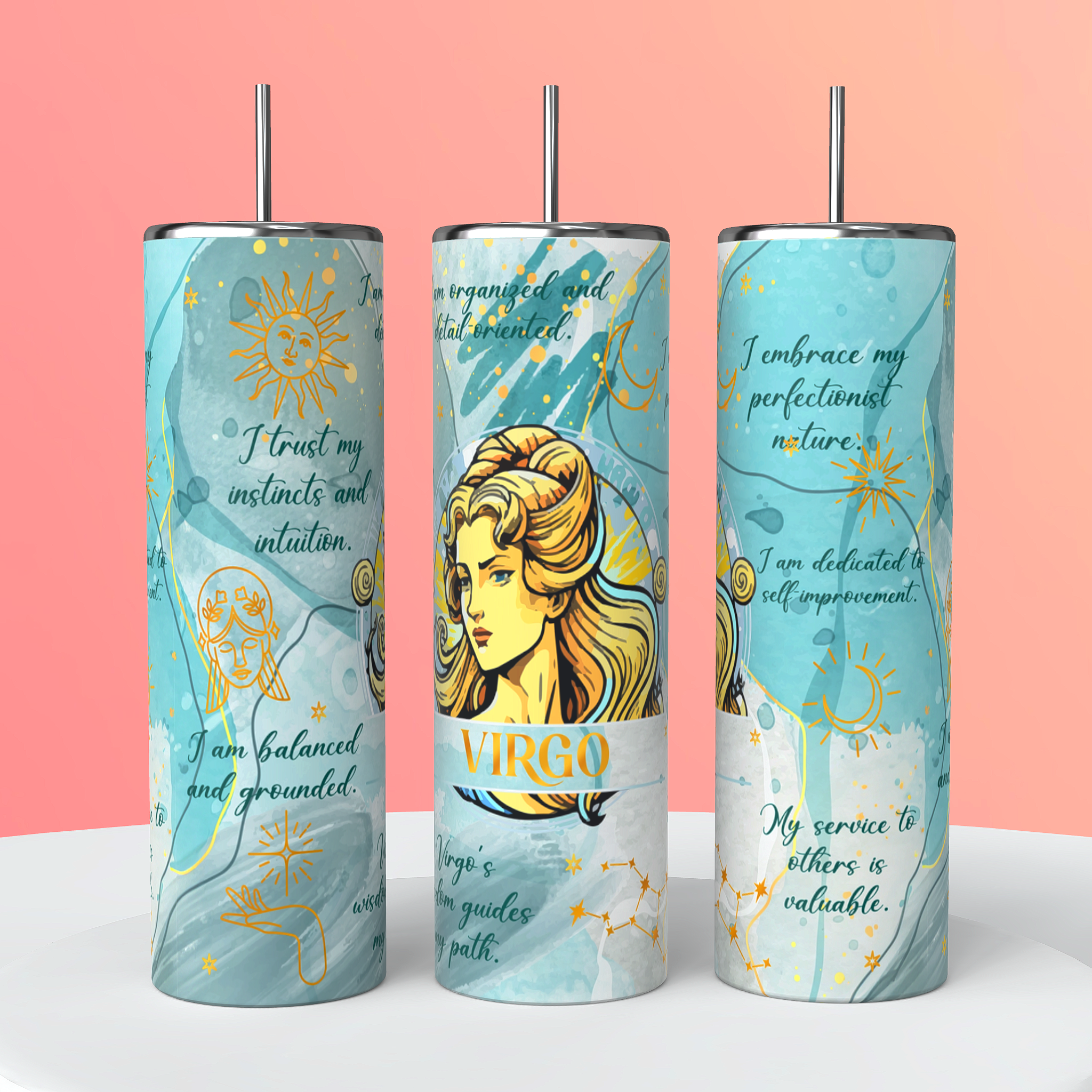 Zodiac sign tumblers