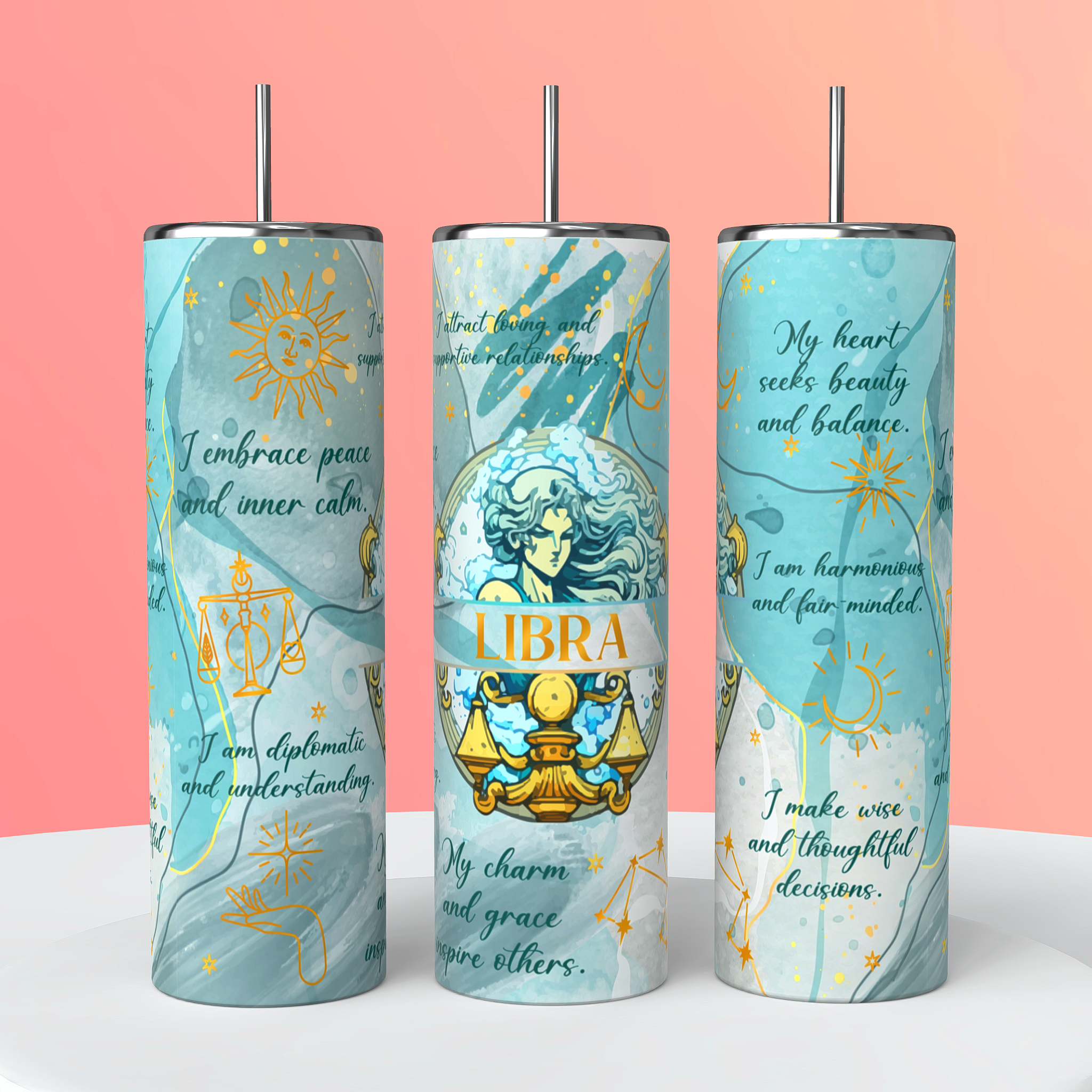 Zodiac sign tumblers