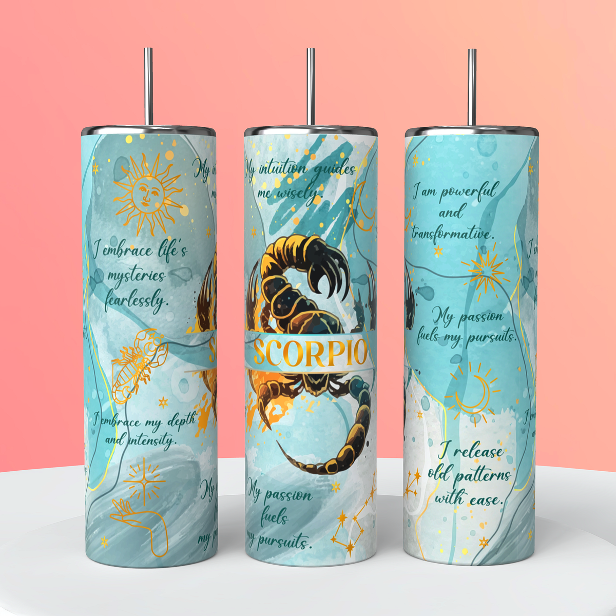 Zodiac sign tumblers