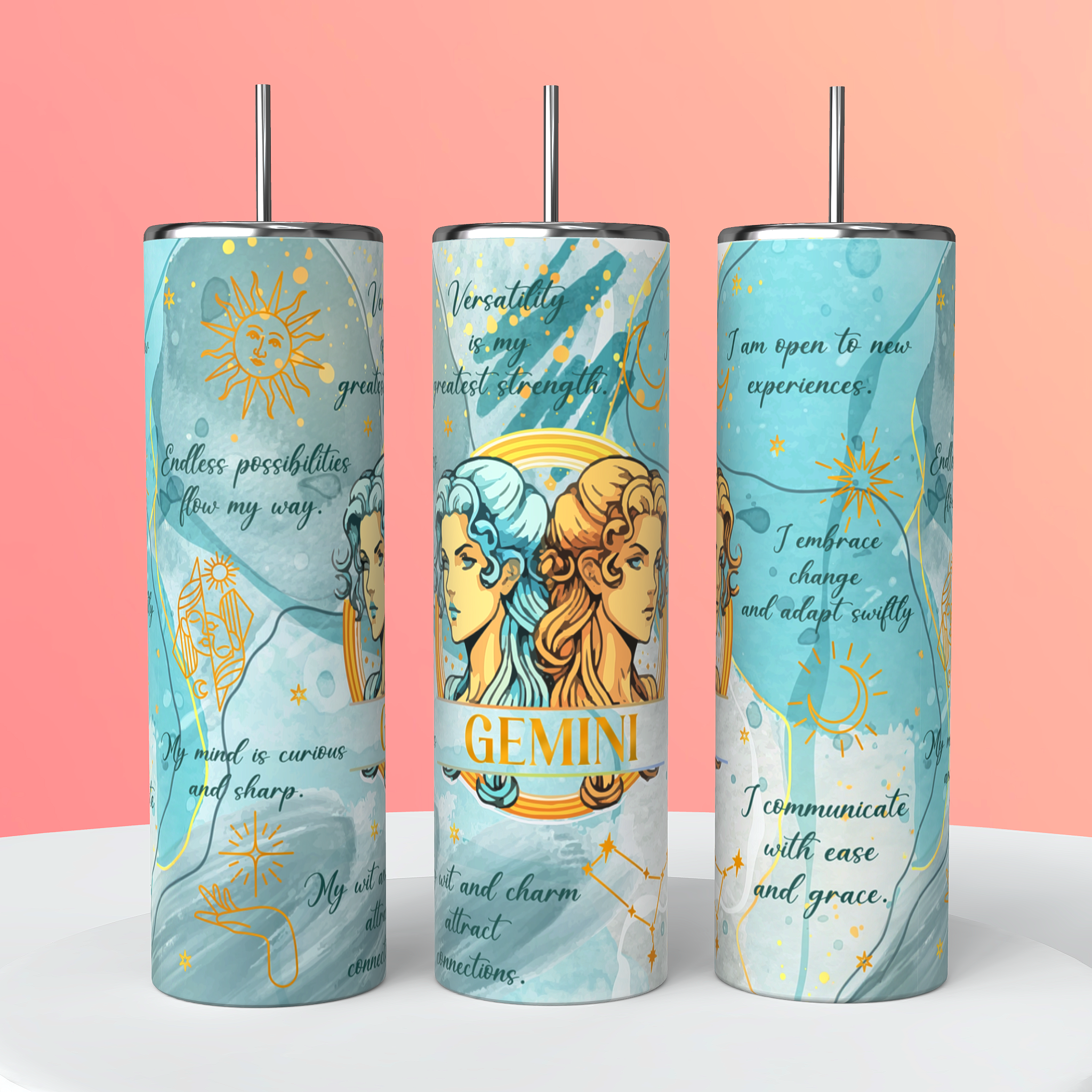 Zodiac sign tumblers
