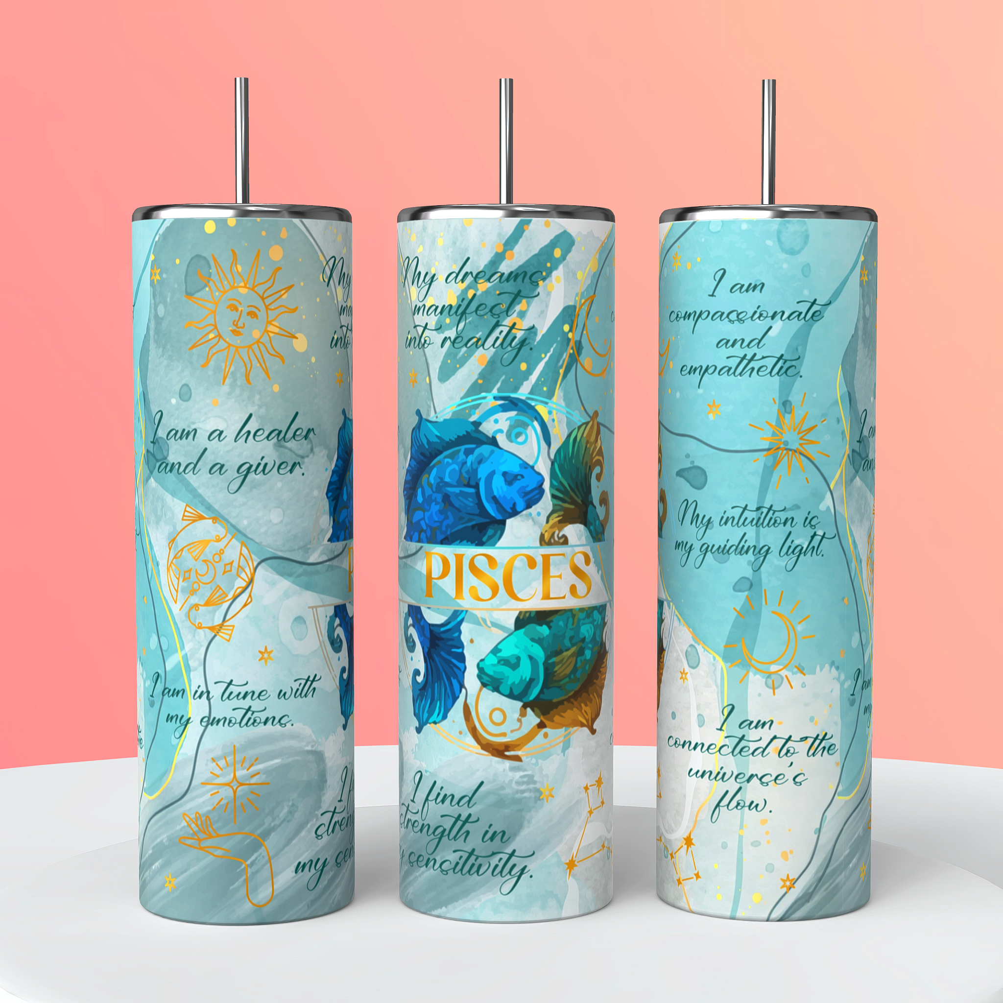 Zodiac sign tumblers